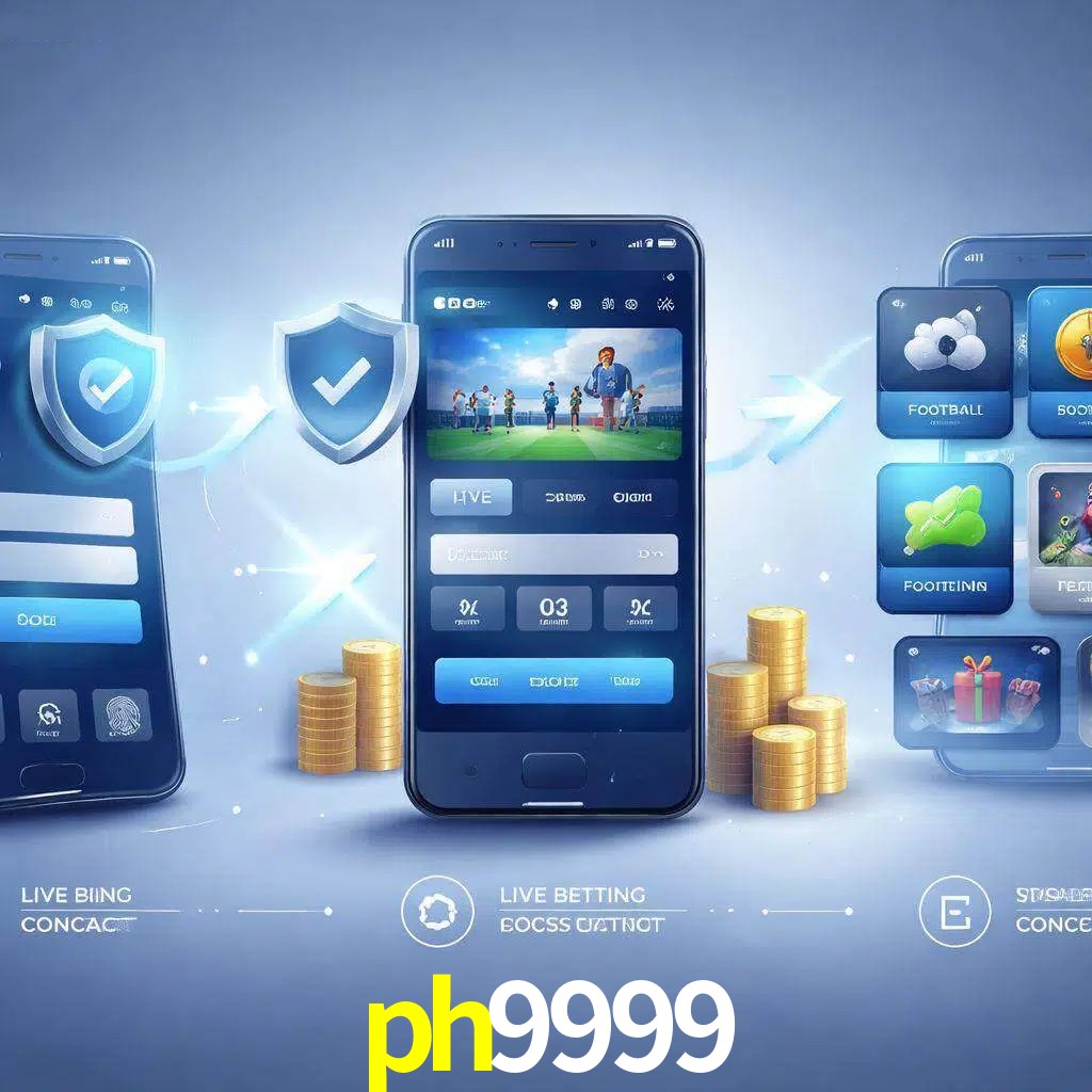 Pasos de acceso a la app ph9999 en pantalla de teléfono móvil